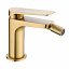 Grifo de bidet monomando oro cepillado Napoles de Imex
